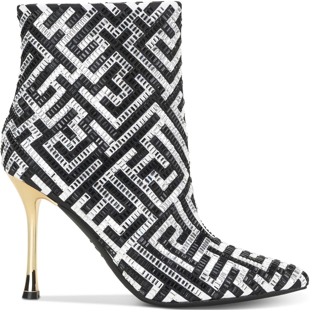 INC RAKIMA 3 EMBELLISHED POINTED TOE BOOTIES